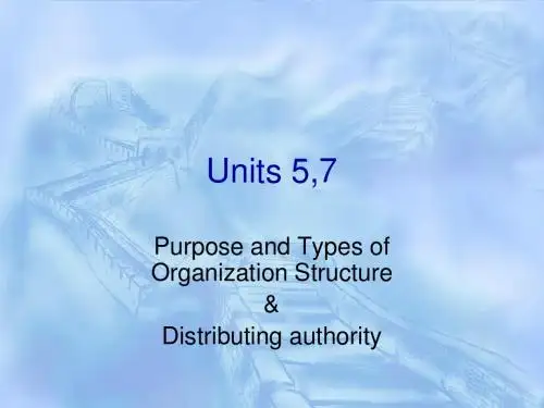 Purpose and Types of Organization Structure