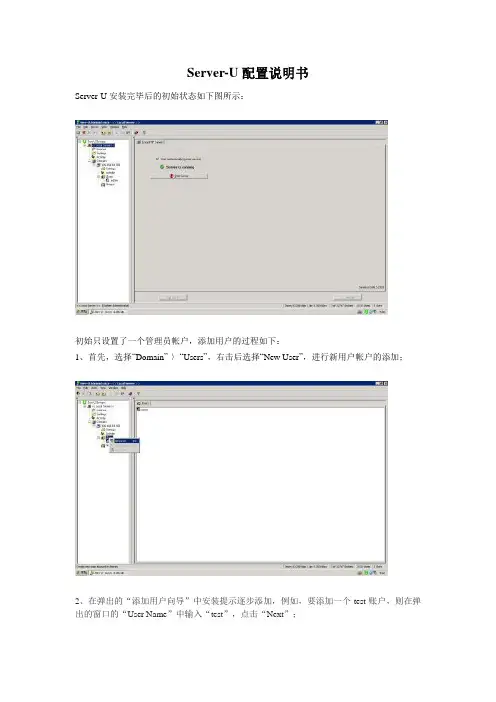 Server-U配置说明书