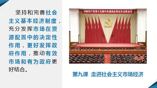 9.2 社会主义市场经济 课件-2020-2021学年高中政治人教版必修一(共25张PPT)