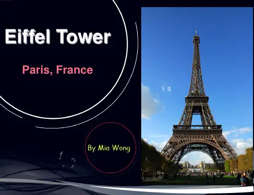 Presentation关于Eiffel Tower的介绍PPT