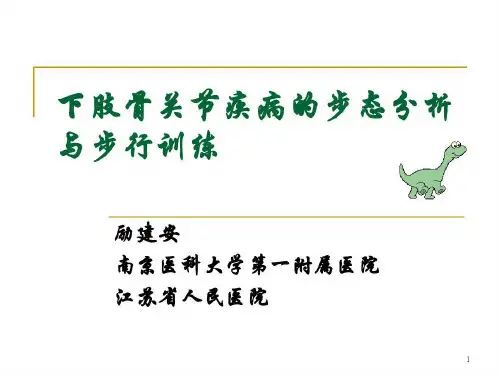 励建安-下肢骨关节疾病步态分析与步行训练共95页文档