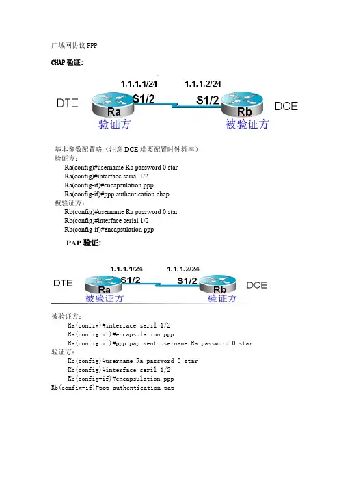 广域网协议PPP