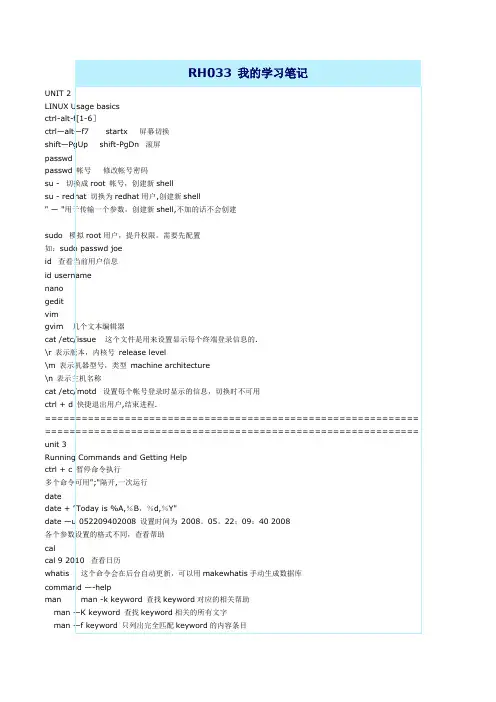 RH033资料