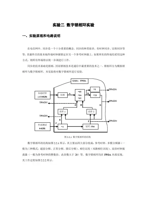 数字锁相环实验