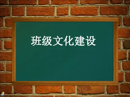 班级文化建设