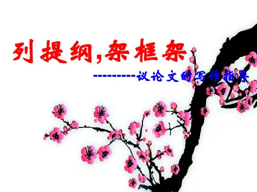 议论文列提纲[1]