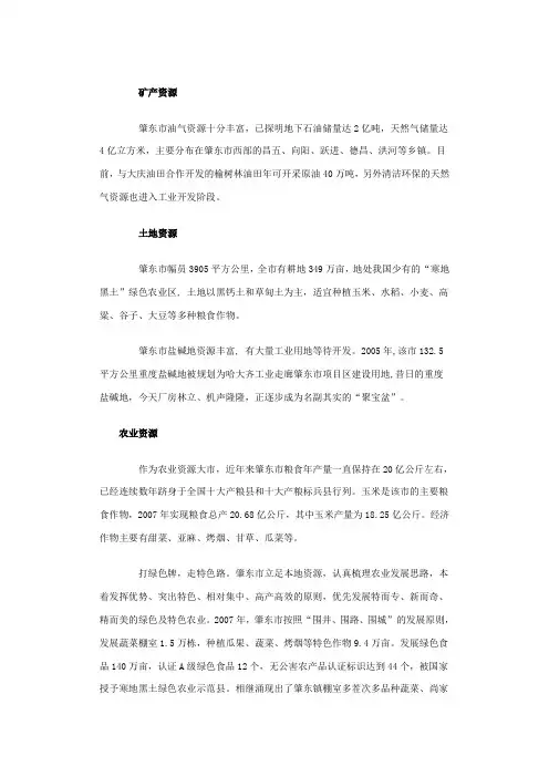 矿产资源
