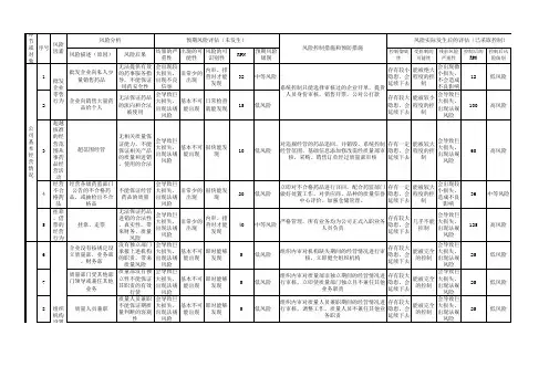 306项新GSP风险评估表