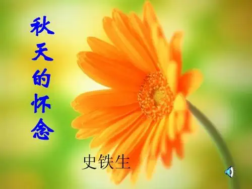 2.《秋天的怀念》