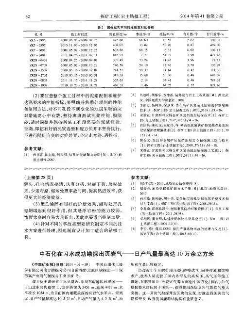 中石化在习水成功勘探出页岩气--日产气量最高达10万余立方米