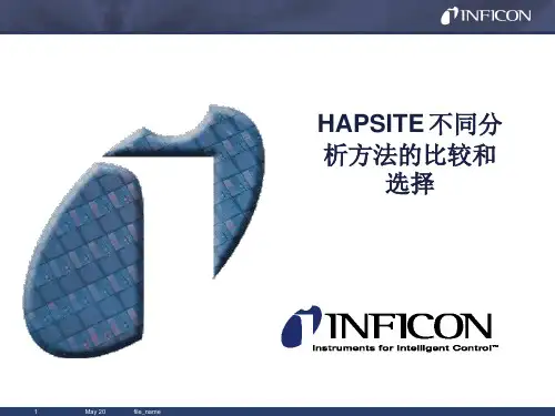 HAPSITE Smart 第4章 HAPSITE不同分析方法的比较和选择