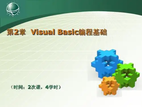 第2章 Visual Basic编程基础
