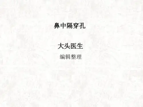鼻中隔穿孔