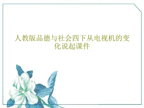 人教版品德与社会四下从电视机的变化说起课件18页PPT