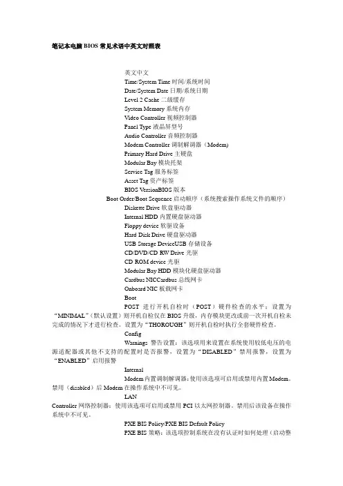 硬件知识错误代码