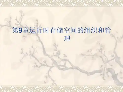 第9章运行时存储空间的组织