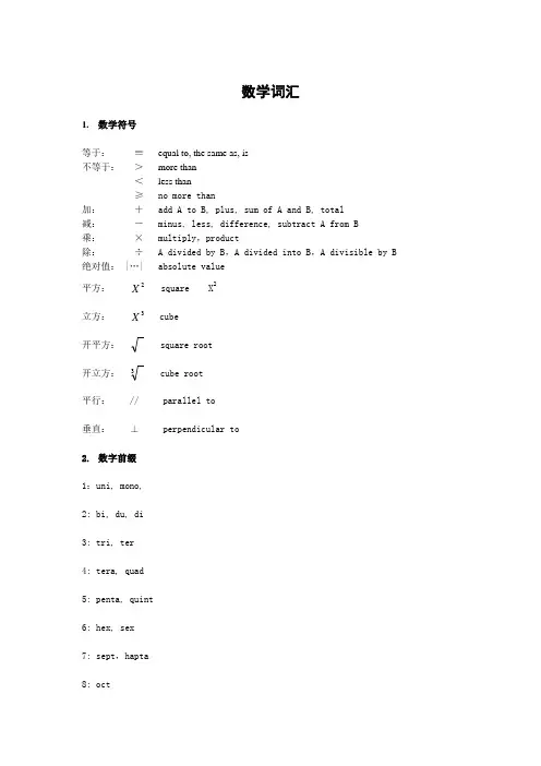 gre数学部分