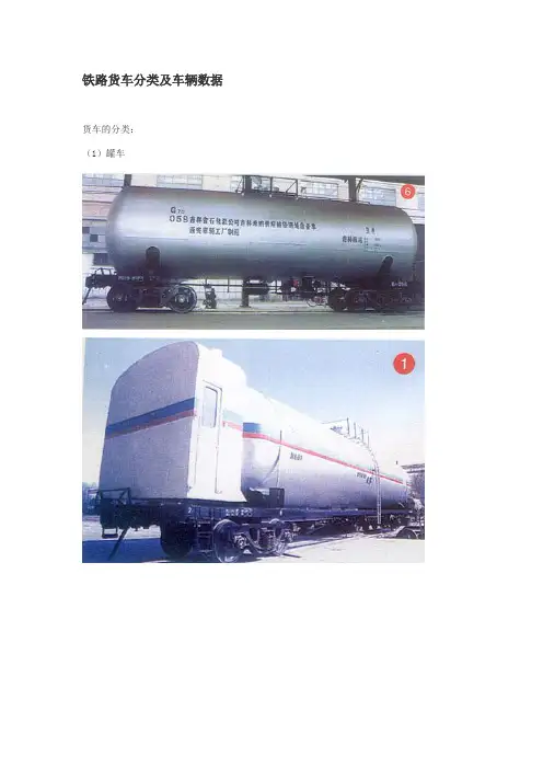 铁路货车分类及车辆数据