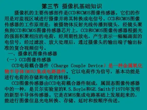 第三节 摄像机的基础知识