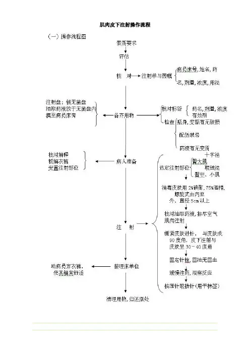 肌肉皮下注射操作流程