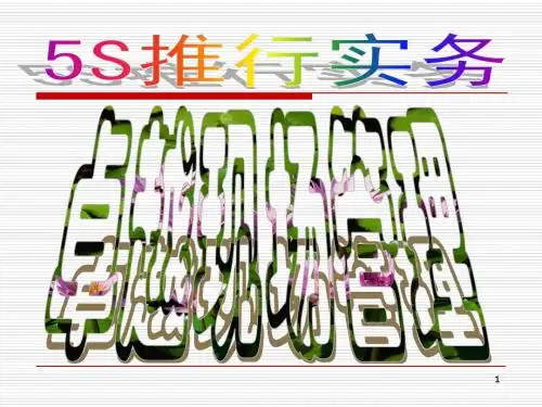 5S推行实务--卓越的现场管理(PPT 95)