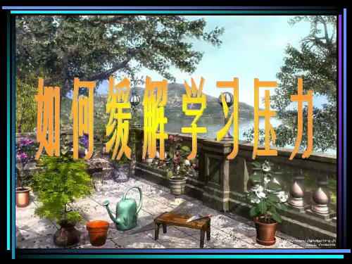 如何缓解学习压力的课件