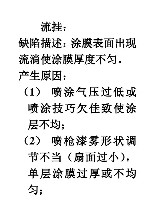 汽车油漆喷涂的缺陷分析