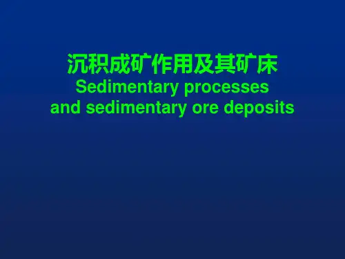 沉积成矿作用及其矿床