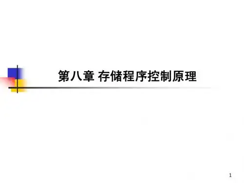 第八章 存储程序控制原理3