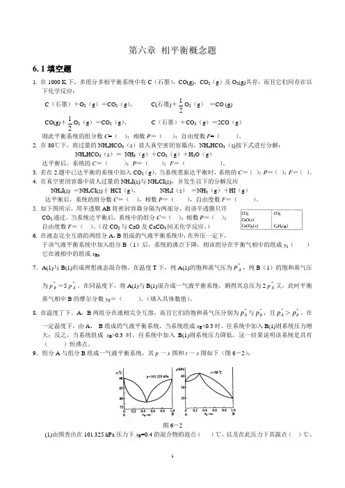 第6章相平衡概念题