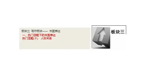2020高考复习：热门话题(10)人际关系