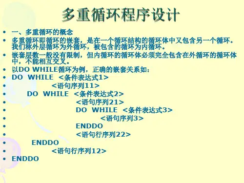 多重循环程序设计[1]