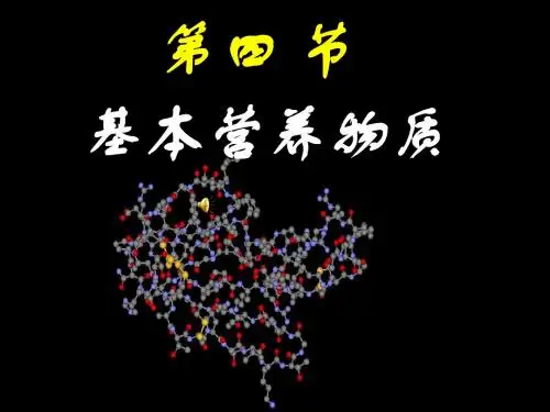 第4节 基本营养物质AA蛋白质