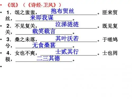 必修一、二默写早读