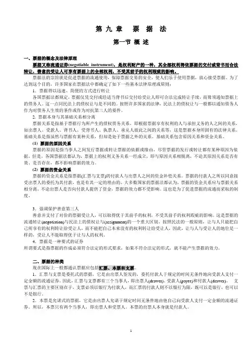 第九章 票据法