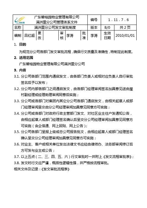 发文审批流程