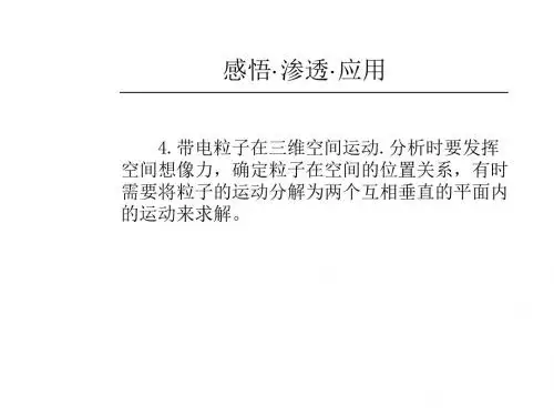 高考物理带电粒子在场中的运动2
