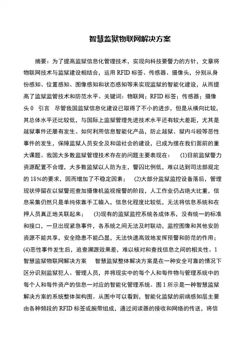智慧监狱物联网解决方案