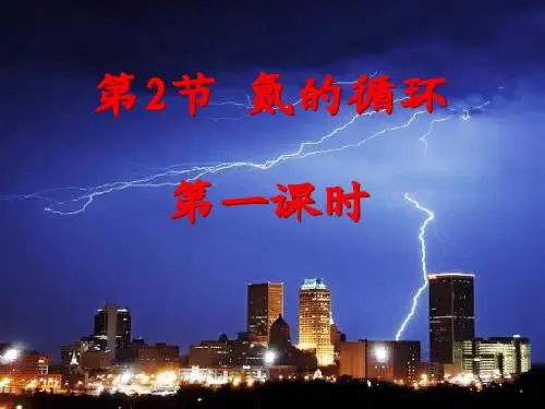 第二节氮的循环第一、二、三课时