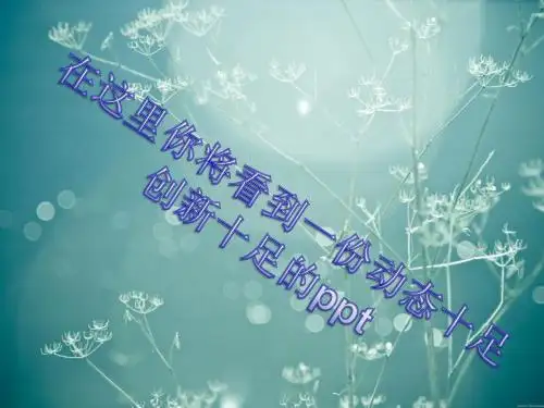 不一样的漂亮动态ppt模板.ppt
