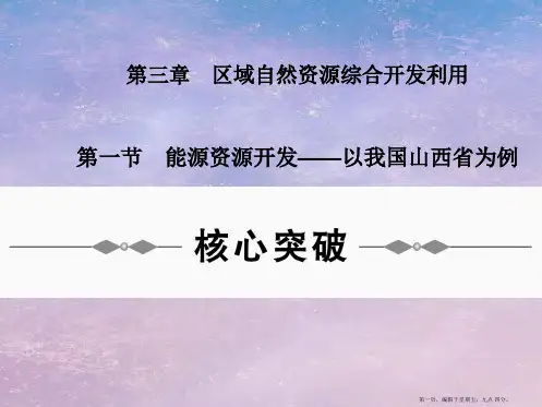高中地理 第三章《区域自然资源综合开发利用》复习课件 新人教版必修3