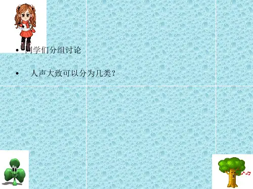 最新湘教版音乐 七年级上册第三单元《美妙的人声》ppt课件  