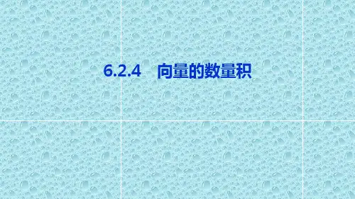 2019-2020学年新教材人教A版高中数学必修第二册课件:第六章 6.2.4 向量的数量积
