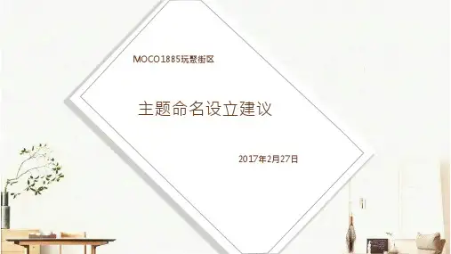 主题商业街区命名方案
