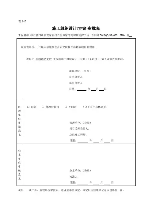 挂网锚喷支护施工方案