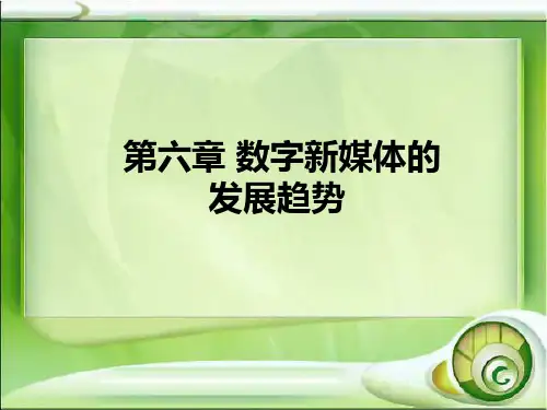 数字媒体艺术概论 第6章