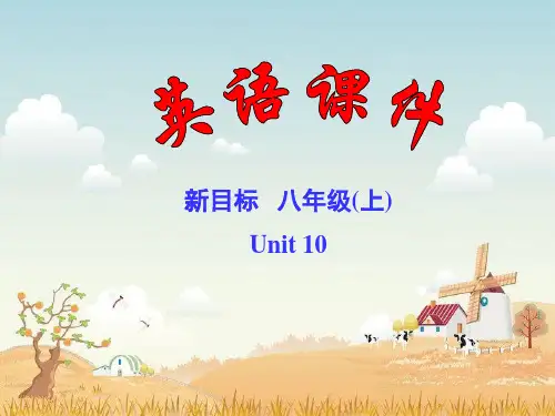 新目标八年级上Unit10SectionAPeriod2课件