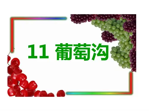 (人教部编版)小学语文《葡萄沟》全文课件1