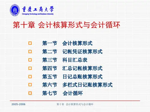 会计核算形式与会计循环.pptx