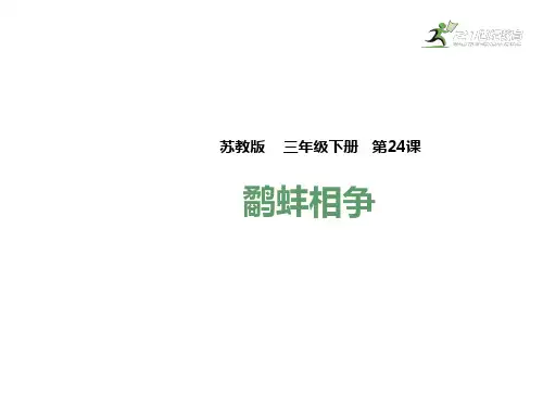 苏教版三年级语文下册课件-24鹬蚌相争